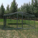 Hühnergehege - Gehege 24m² Ø38mm 8x3x2,25m - Verzinkter Stahl