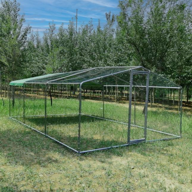 Hühnergehege - Gehege 18m² Ø38mm 6x3x2,25m - Verzinkter Stahl