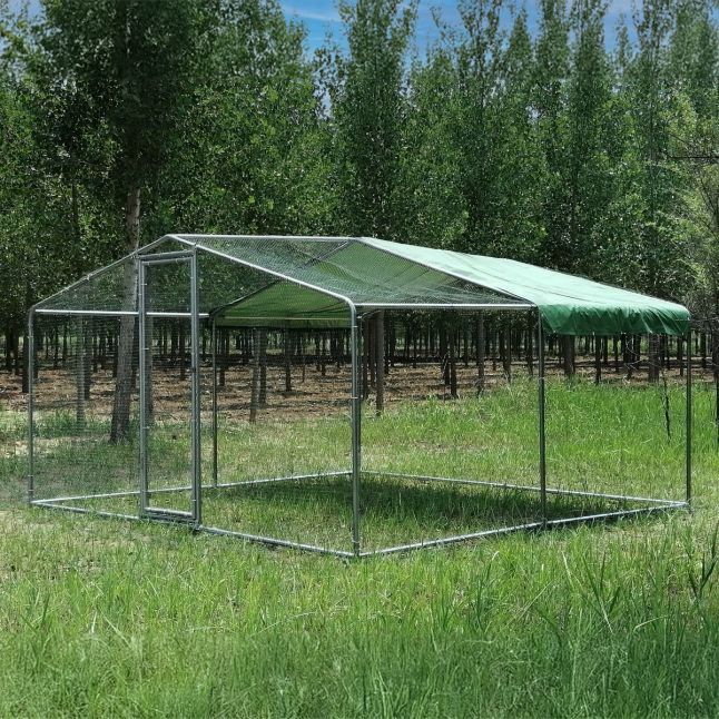 Hühnergehege - Gehege 12m² Ø38mm 4x3x2,25m - Verzinkter Stahl