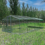 Hühnergehege - Gehege 24m² Ø38mm 8x3x2,25m - Verzinkter Stahl
