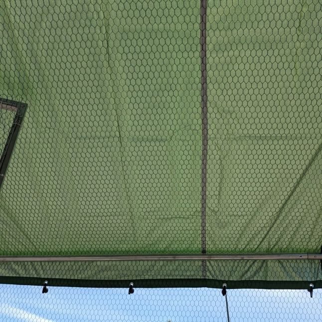 Hühnergehege - 6m² Ø38mm 2x3x2,25m - Verzinkter Stahl mit Plane