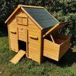 Hühnerstall Bassette XL Schindeldach grün 6 bis 8 Hühner