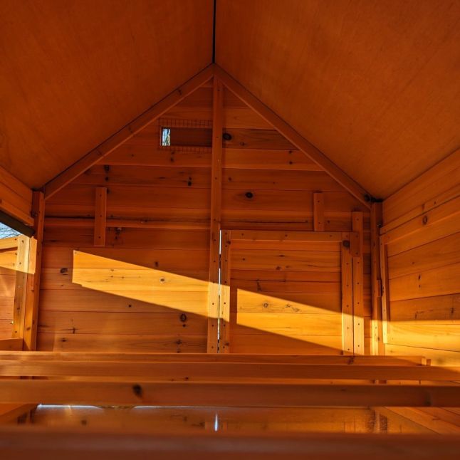 Hühnerstall Bassette XXL 15 bis 18 Hühner Blechdach