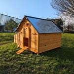 Hühnerstall Bassette XXL 15 bis 18 Hühner Blechdach