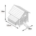 Hühnerstall Cémani XL Holzdach 6 bis 10 Hühner