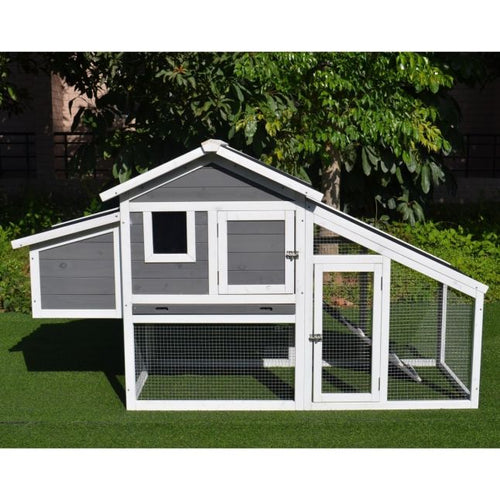 Hühnerstall Wellblechdach 2 bis 4 Hühner gewelltes Kunststoffdach