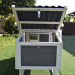 Hühnerstall Wellblechdach 2 bis 4 Hühner gewelltes Kunststoffdach