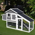 Hühnerstall Wellblechdach 2 bis 4 Hühner gewelltes Kunststoffdach