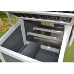 Hühnerstall Wellblechdach 2 bis 4 Hühner gewelltes Kunststoffdach